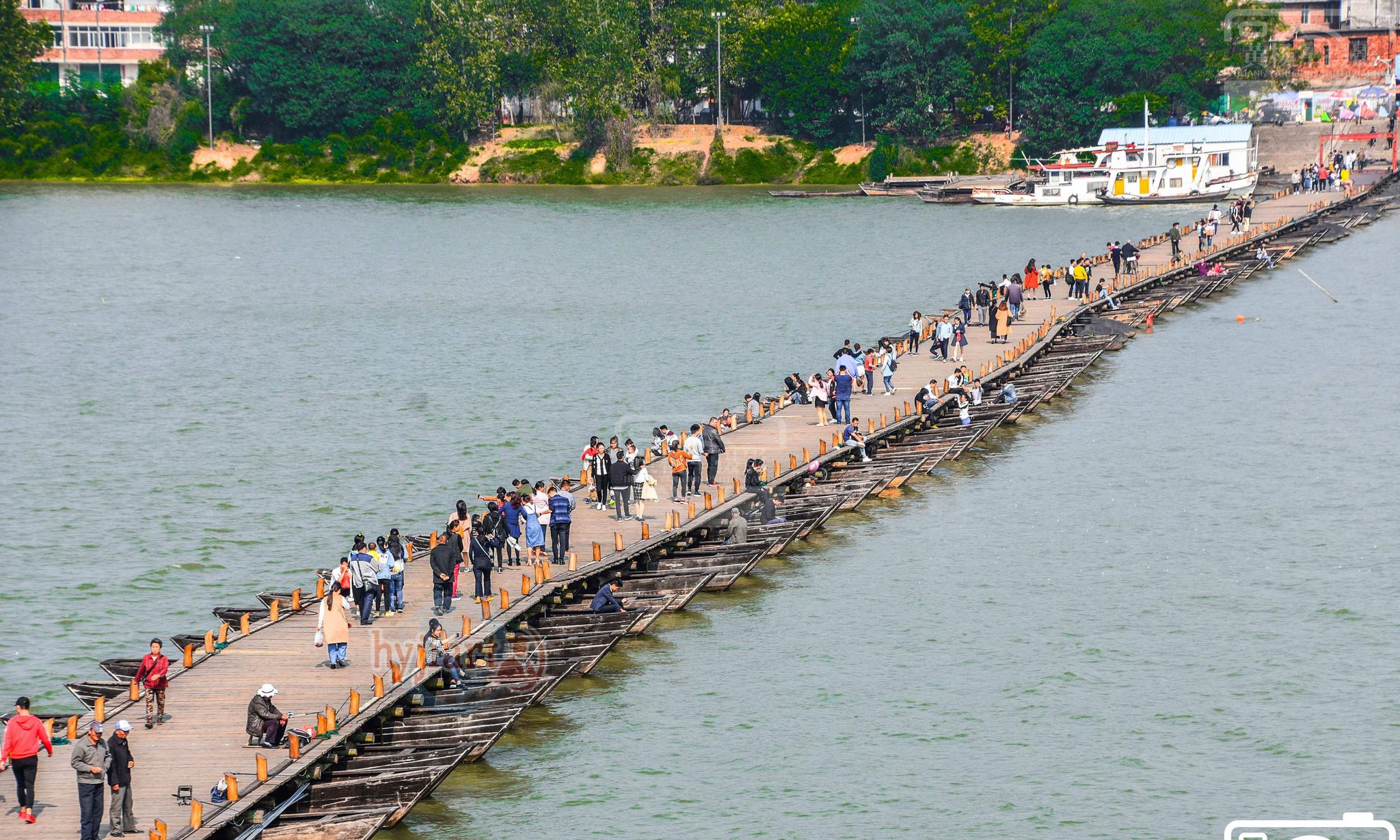 赣州古浮桥一个让人喜欢打卡漫步的地方