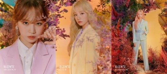 IZ*ONE本田仁美&金采源&曺柔理公开首张完整专辑《BLOOM*IZ》概念照 