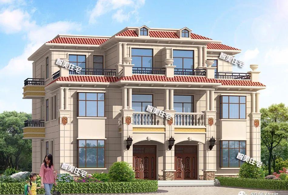 适合两兄弟合建的双拼别墅第二栋简约共堂屋造价30万