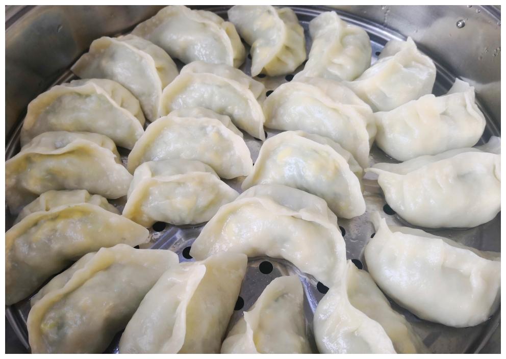 素馅烫面大蒸饺