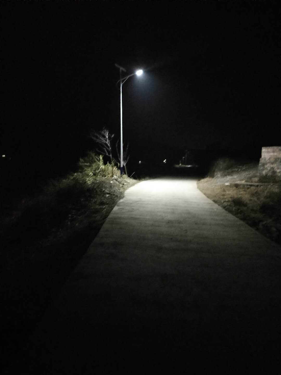 马路照片夜景农村图片