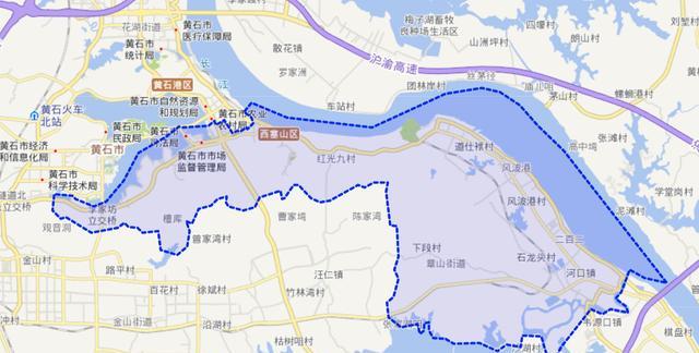 黄石市的下陆区位于黄石港区的西南侧,本区面积75平方公里,人口则大约