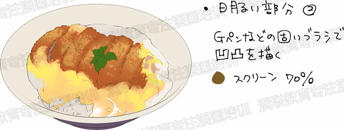 炸猪排盖饭的画法详解!(中)|炸猪排|笔刷|正片_新浪新闻