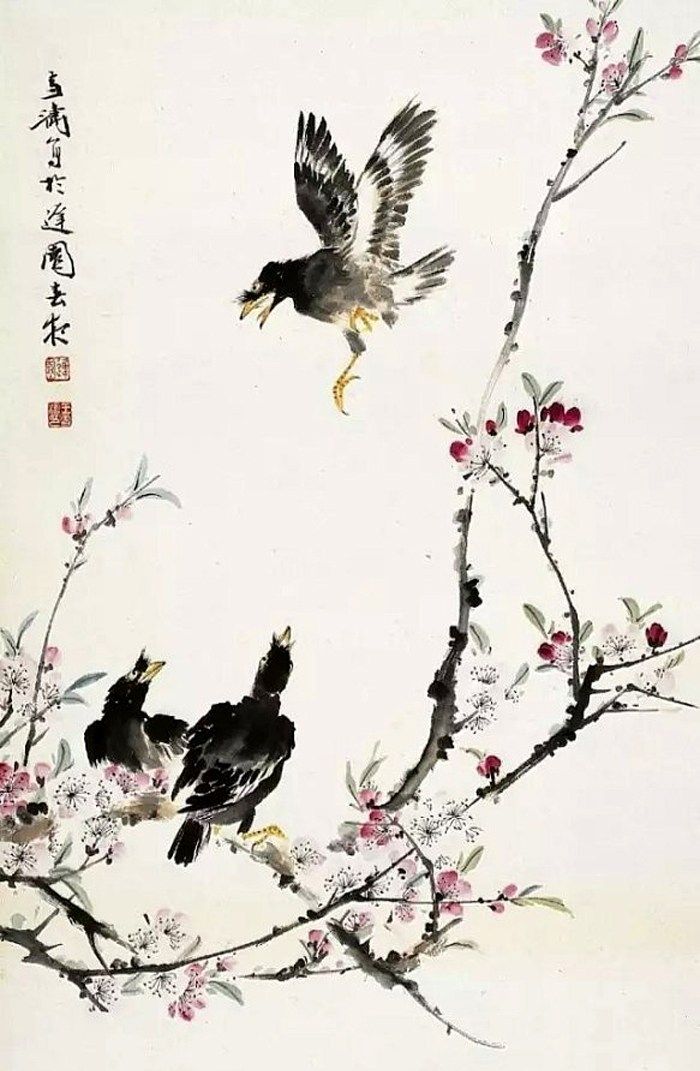 清新秀丽构图奇妙笔墨灵巧多变王雪涛10幅梅花作品欣赏