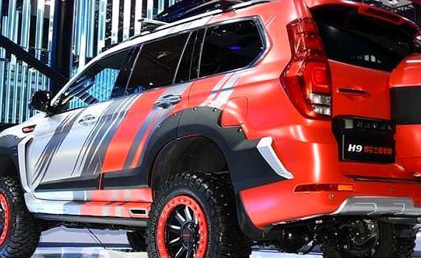 原厂迷彩版哈弗h9亮相红色车标迷彩车身不亚于牧马人