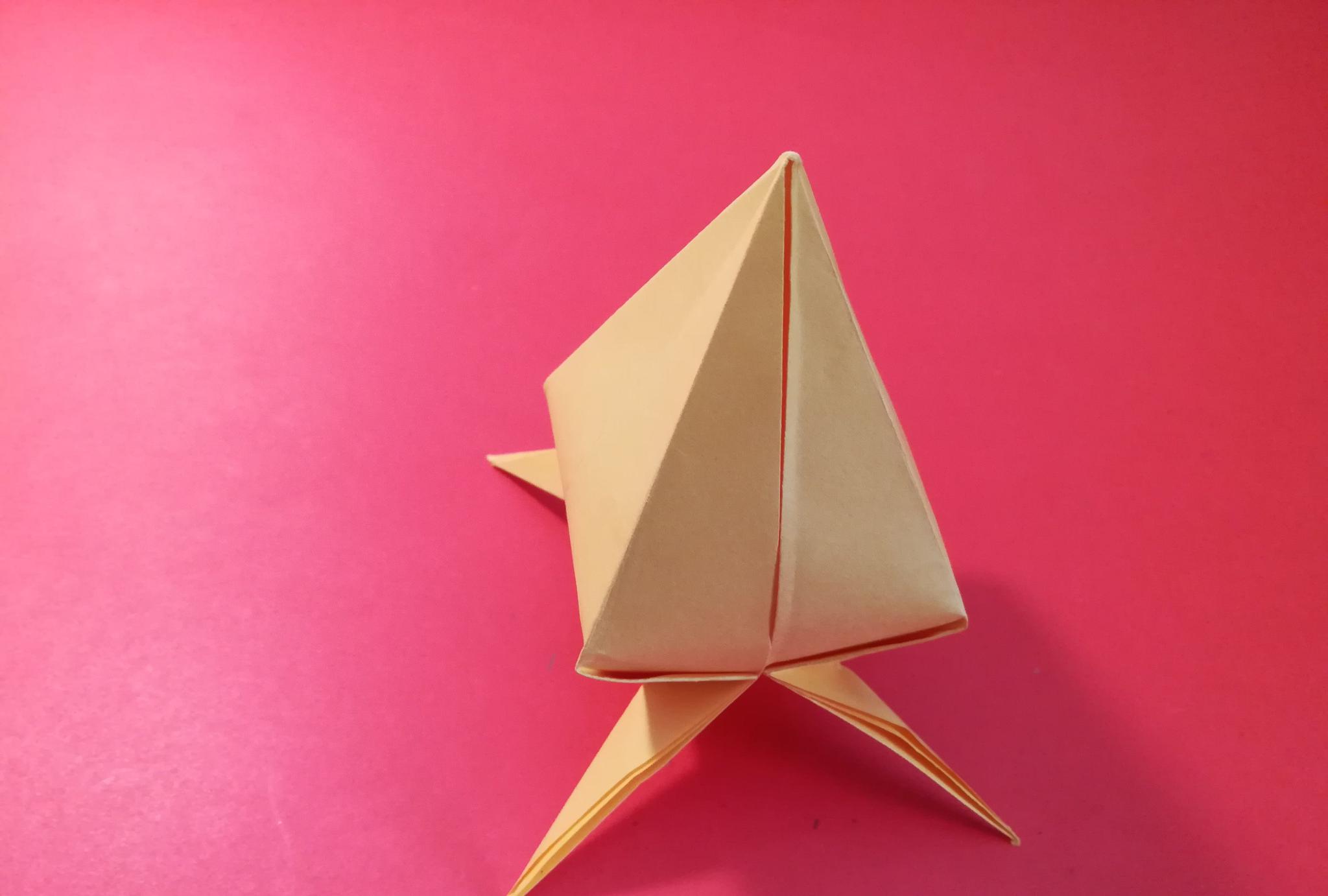 折纸桃子的图解教程,1分钟就能学会!_高清图集_新浪网