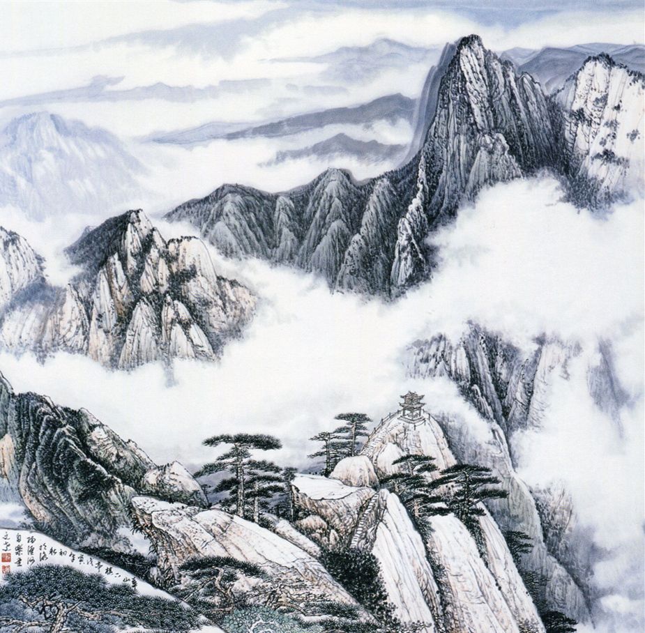 洛阳著名画家龚文尧先生山水画作品欣赏