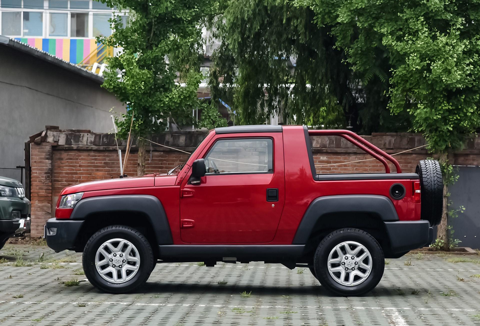 北京f40皮卡实拍,酷似bj40,9月16日上市