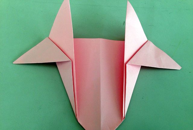 可爱的牛头折纸做法图解