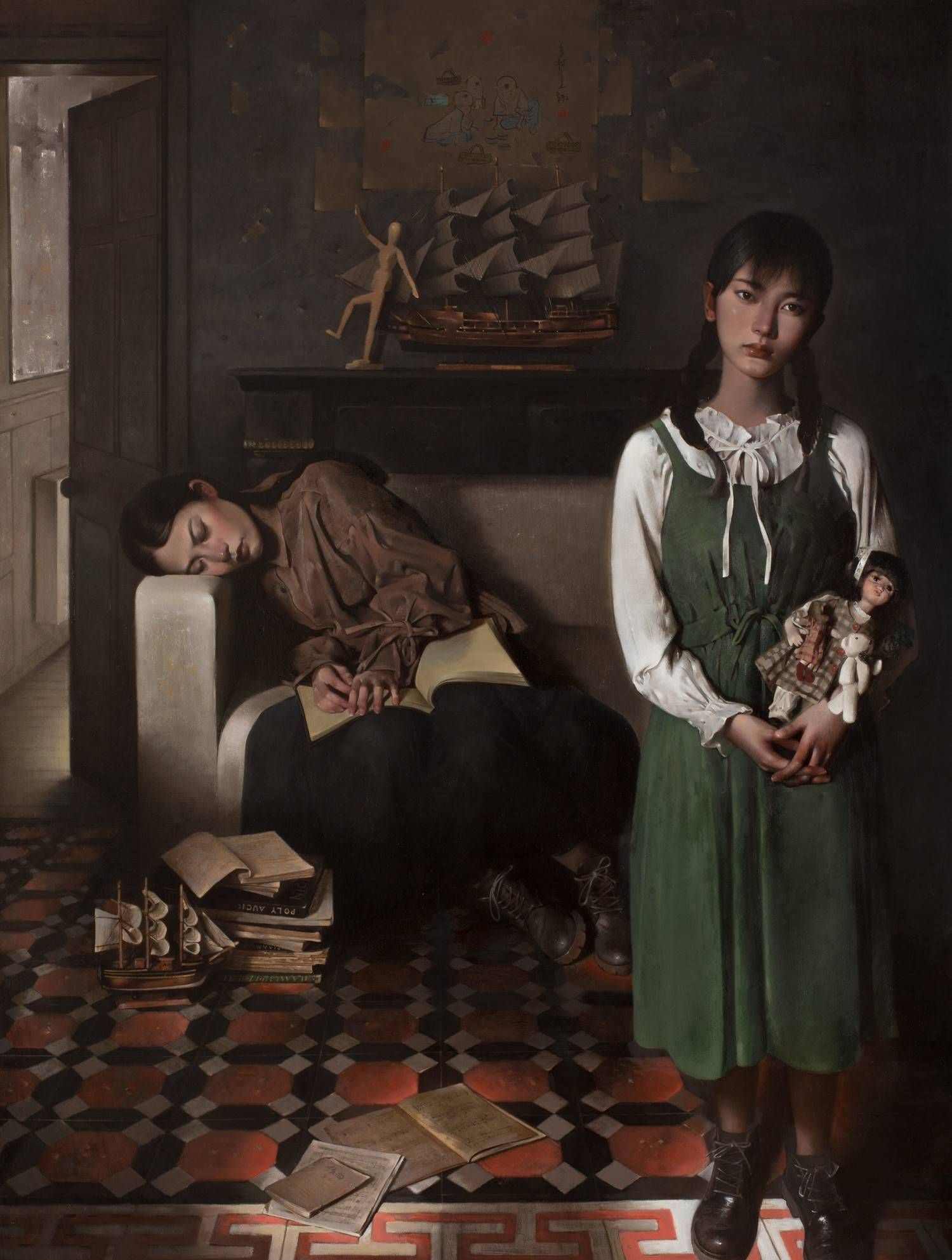 广州美术学院毕业生黄伟超的油画人物创作作品欣赏