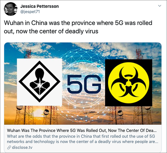 新冠病毒是生化武器? 5G會傳播病毒? 謠造得越來越離譜了!