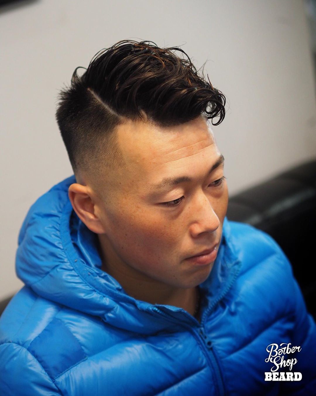 男士复古型男发型渐变更有型中年男士剪了也帅气