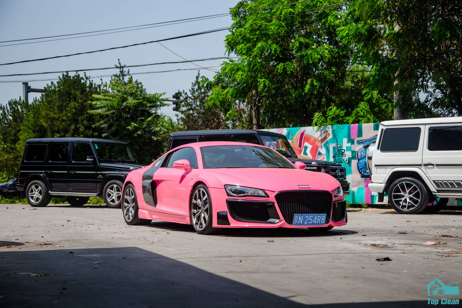 奥迪r8的樱花粉养成记