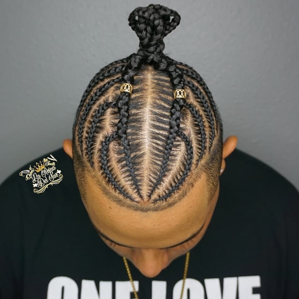 男生编贴头辫小辫子又酷又有型