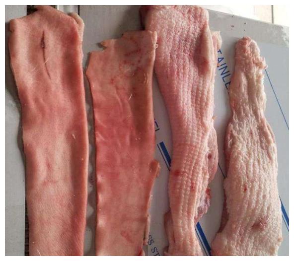 如果猪肉的颜色,过于暗红的话,这种猪肉有可能就会是死猪肉,如果用
