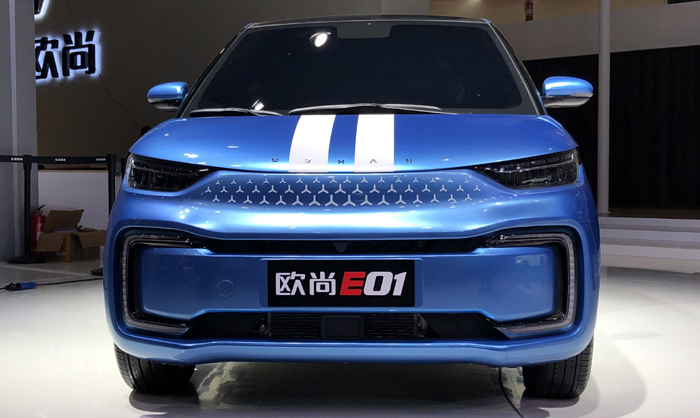 上海车展:欧尚e01,会转圈的后尾灯亮点十足