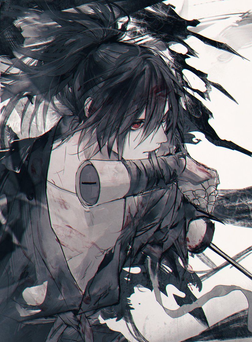 多罗罗里的百鬼丸人物插画帅气的百鬼丸来袭