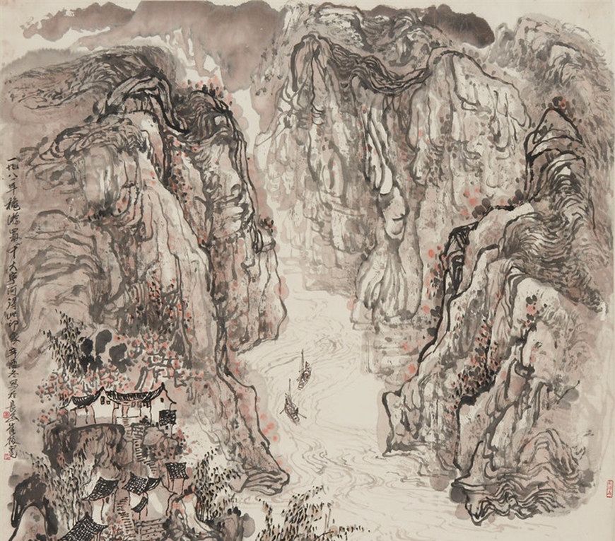 当代画家崔振宽山水画作品欣赏