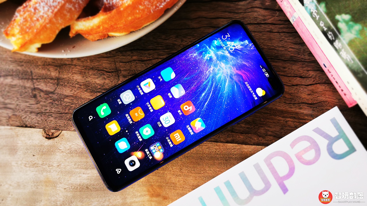 redmik304g版开箱图赏深海微光配色120hz流速双孔全面屏