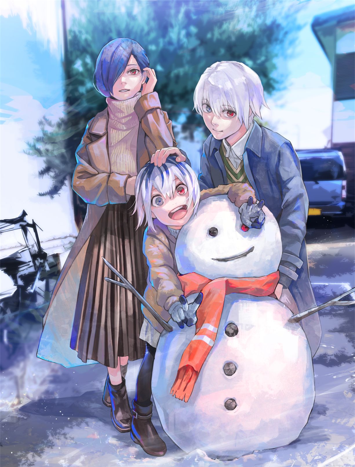 1 / 9 金木研与董香生下金木一花后,是否快乐地生活呢?