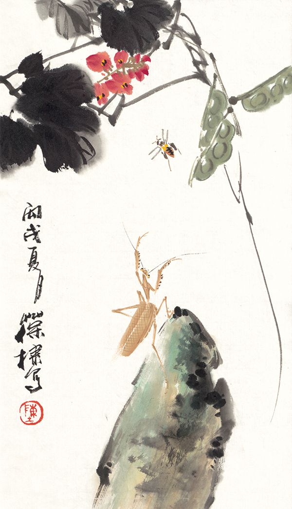 灵动洒脱清新感人,陈葆棣写意花鸟作品欣赏