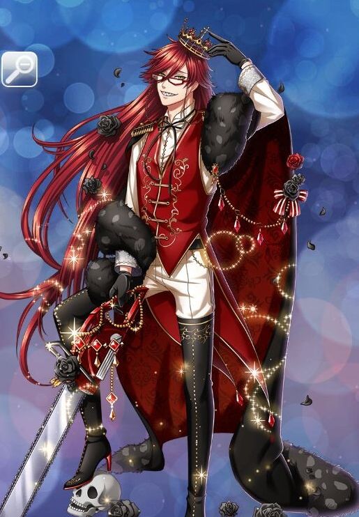 夏尔,手拿华丽的权杖,宛如小王子.