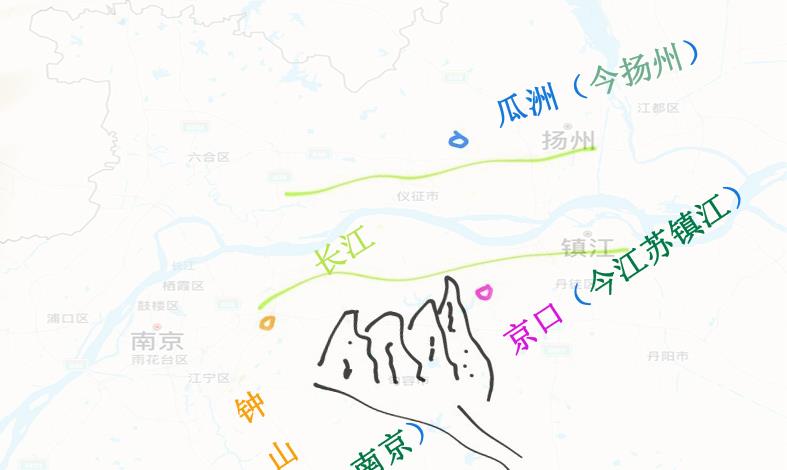 每日一题,《泊船瓜洲》中京口与瓜洲指的是哪里?以后不会选错了