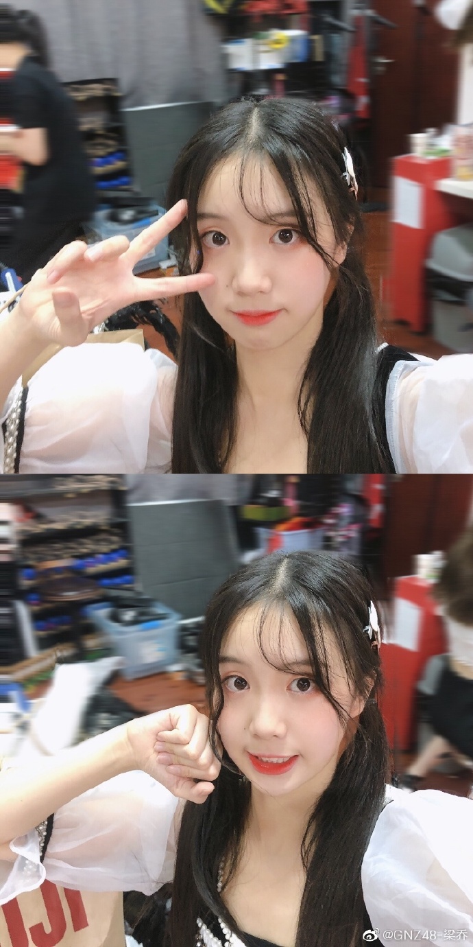 偶像女团gnz48梁乔可爱自拍写真美照欣赏