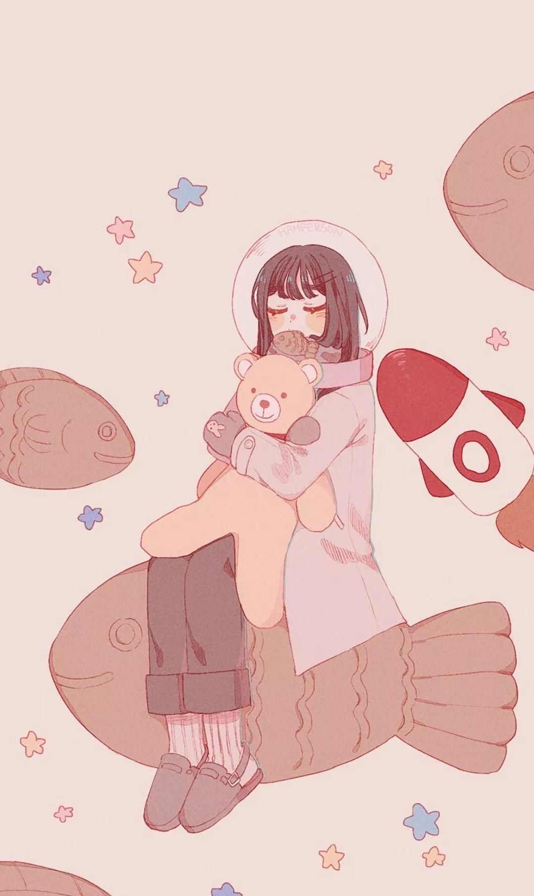 治愈系插画:清新小女生的日常生活