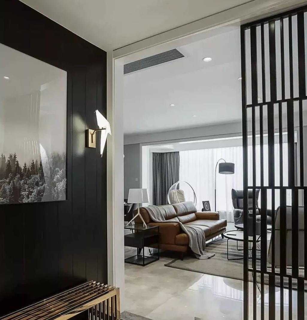 入户门对客餐厅好尴尬,老师傅一招搞定,格调立马就出来了|隔断|柜体