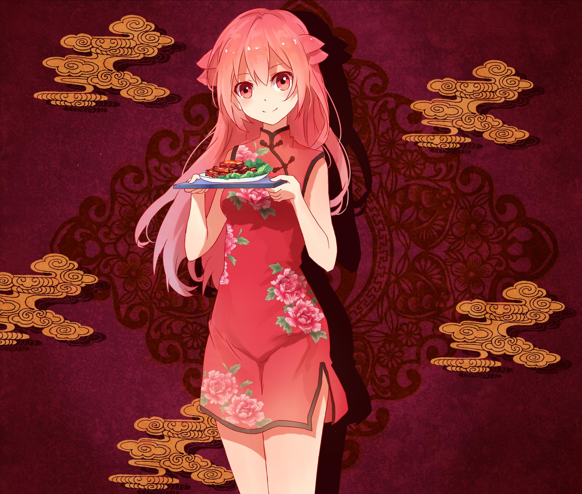 清馨的唯美日系画风后青春色调少女的柔情插画