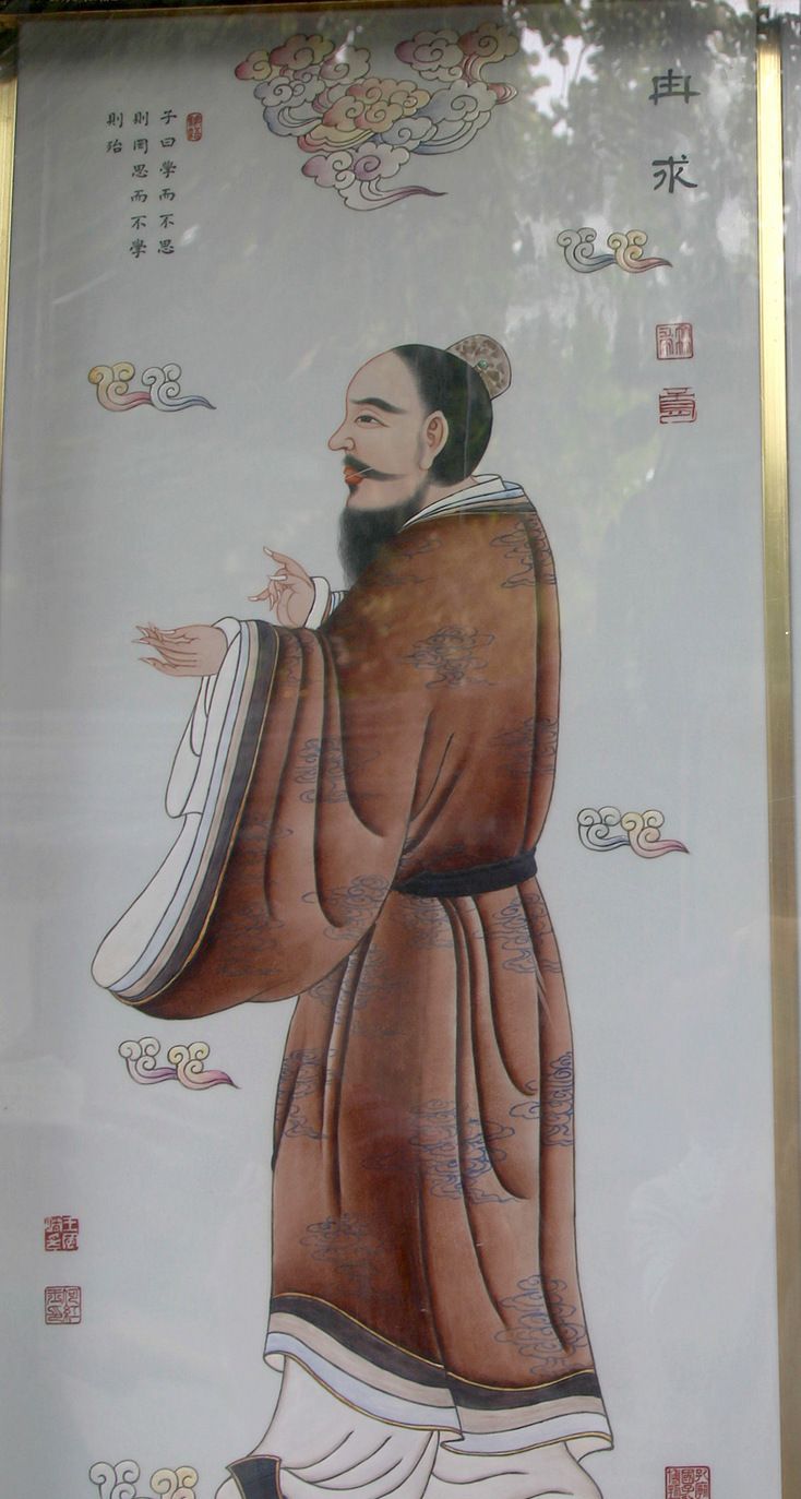 儒家鼻祖孔子及其七十二贤人的画像及简介1