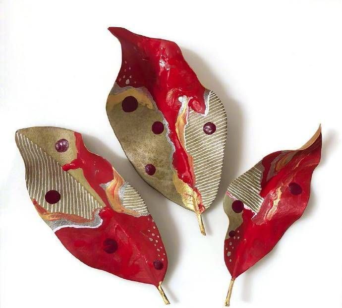 一组超美的叶子创意画分享是爱的样子