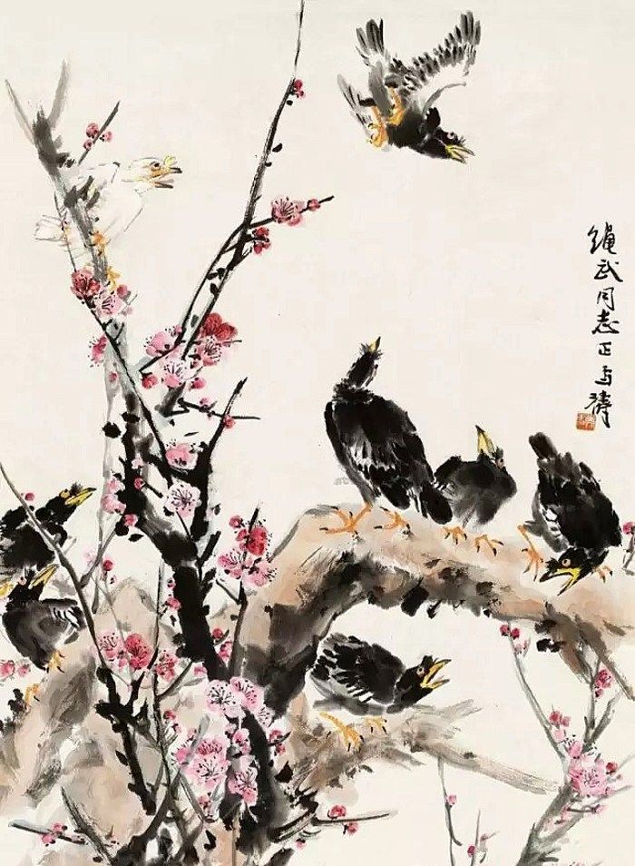 清新秀丽构图奇妙笔墨灵巧多变王雪涛10幅梅花作品欣赏