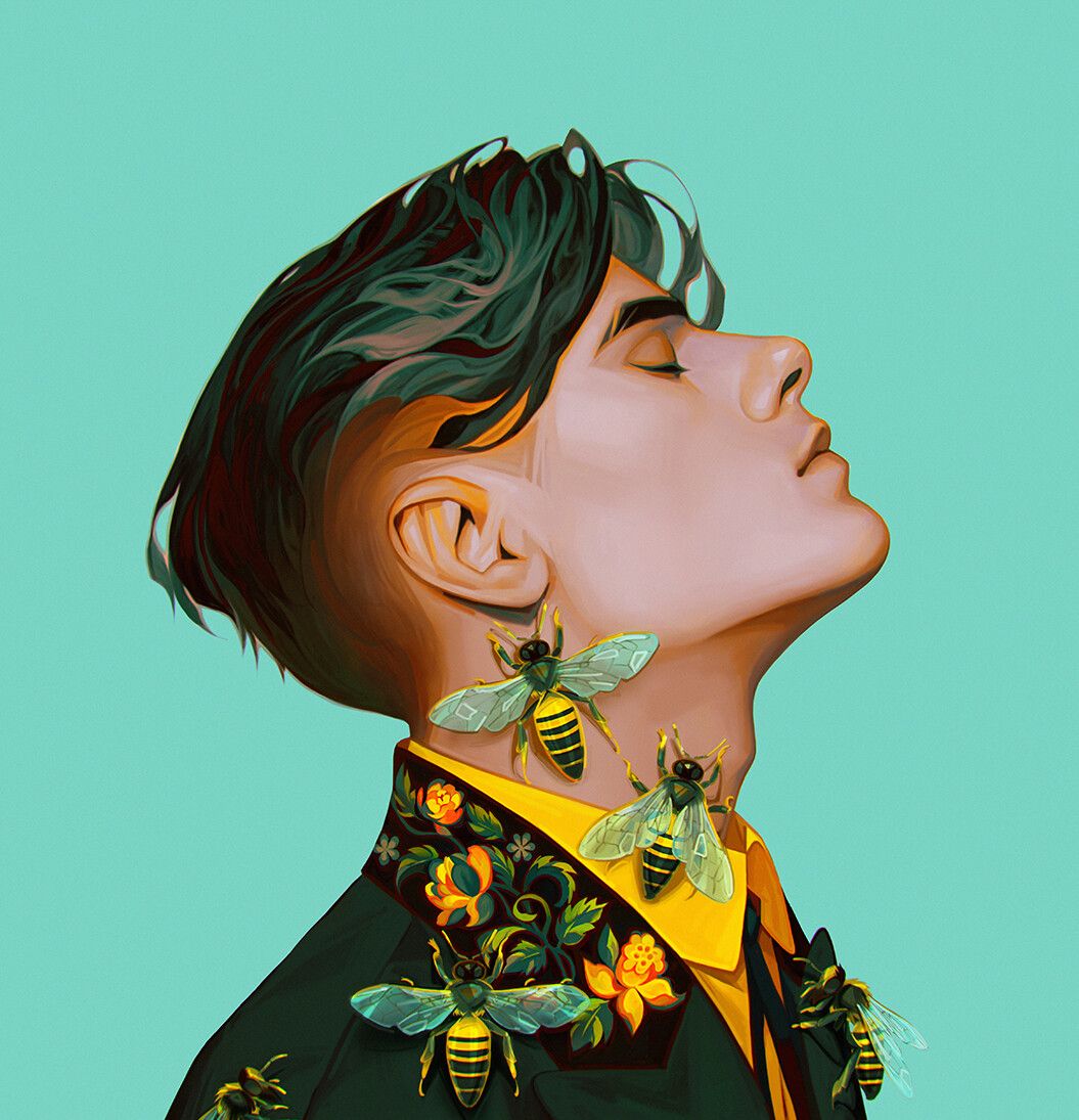 非常帅气的一组型男帅哥插画作品欣赏！相信总有一款帅哥你会喜欢