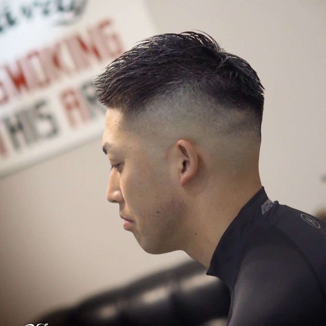 男士复古型男发型渐变更有型中年男士剪了也帅气