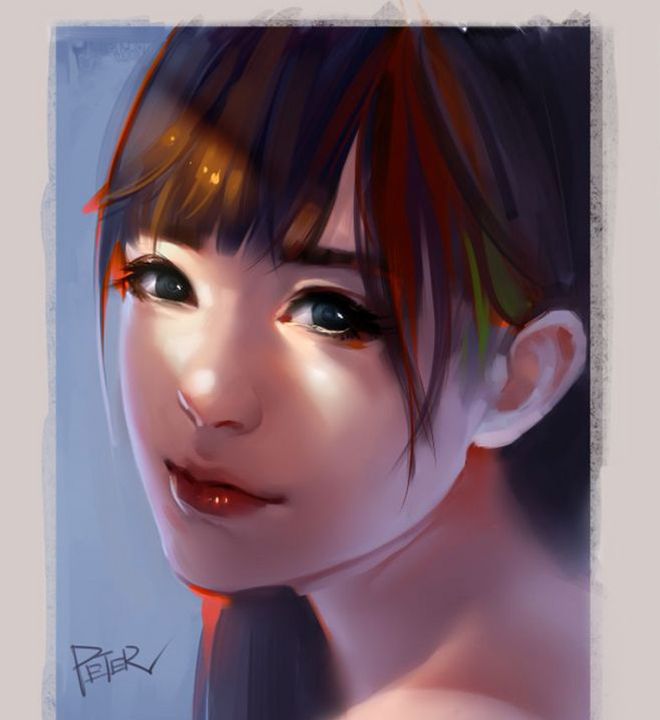 Cg美少女插画作品欣赏 Cg美少女插画作品欣赏