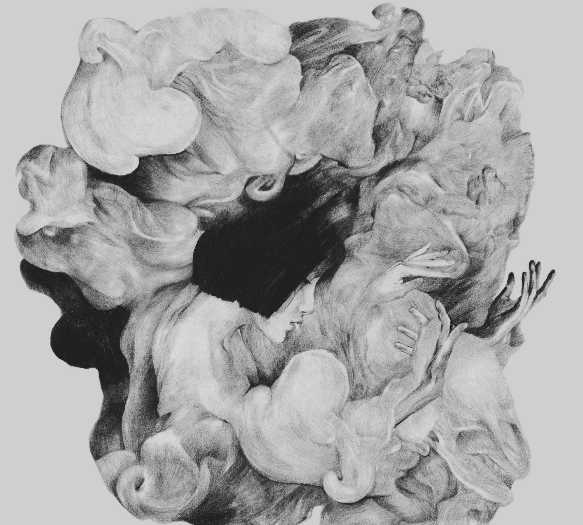 达莎·普利斯卡黑白铅笔画欣赏