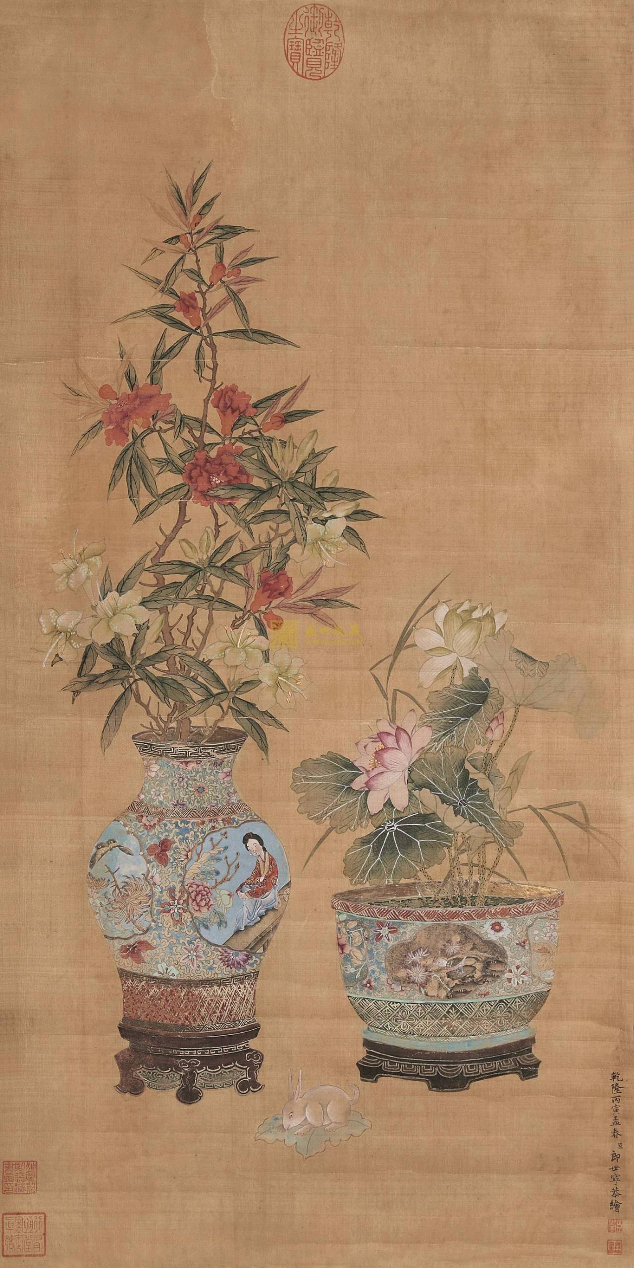 100张郎世宁精品画作每一张都是国宝连乾隆和魏璎珞都是他画的