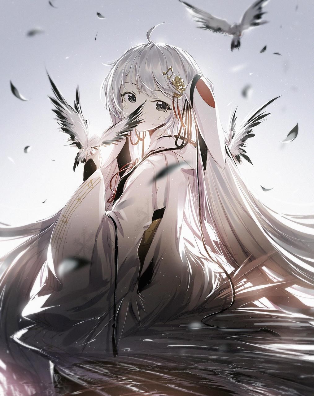 二次元黑暗系小姐姐壁纸,想你的时候,幸福得有些难过!