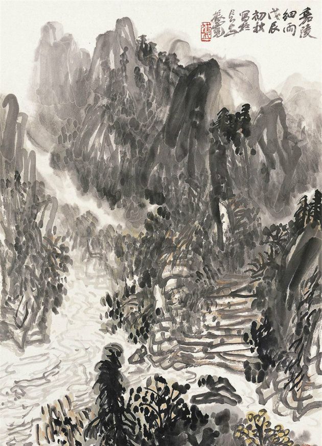 当代画家崔振宽山水画作品欣赏