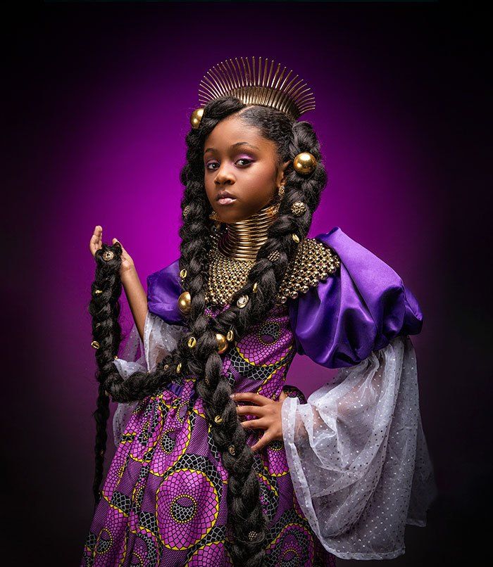 眼前一亮!他们让非洲小女孩扮演迪士尼公主