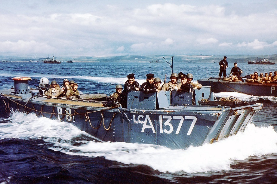 彩色老照片记录:诺曼底登陆真实情景|诺曼底登陆|情景|反法西斯_新浪