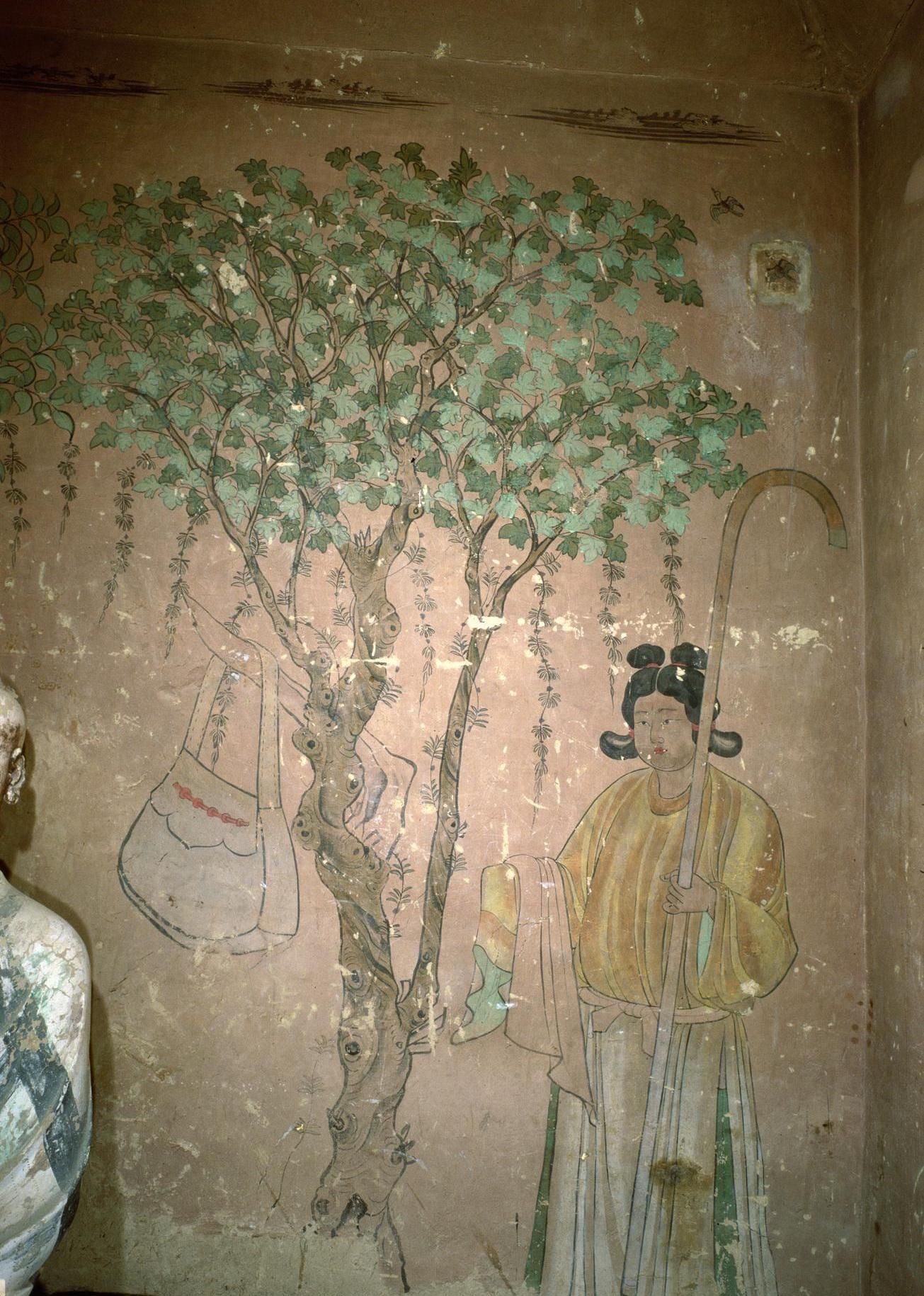 甘肃酒泉敦煌,莫高窟晚唐时修建的第17号窟北壁壁画