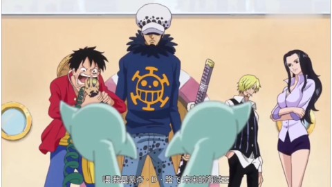 多弗朗明哥路飞谈判,明哥谈烧烧果实路飞谈吃肉