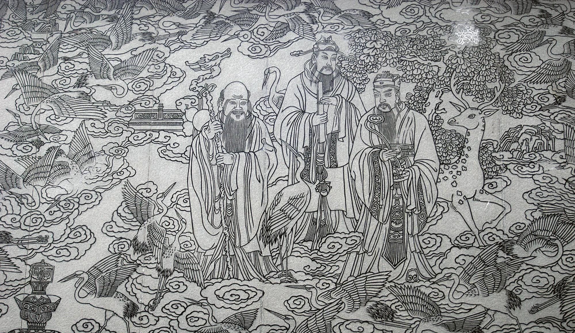 甘肃酒泉敦煌,莫高窟晚唐时修建的第17号窟北壁壁画