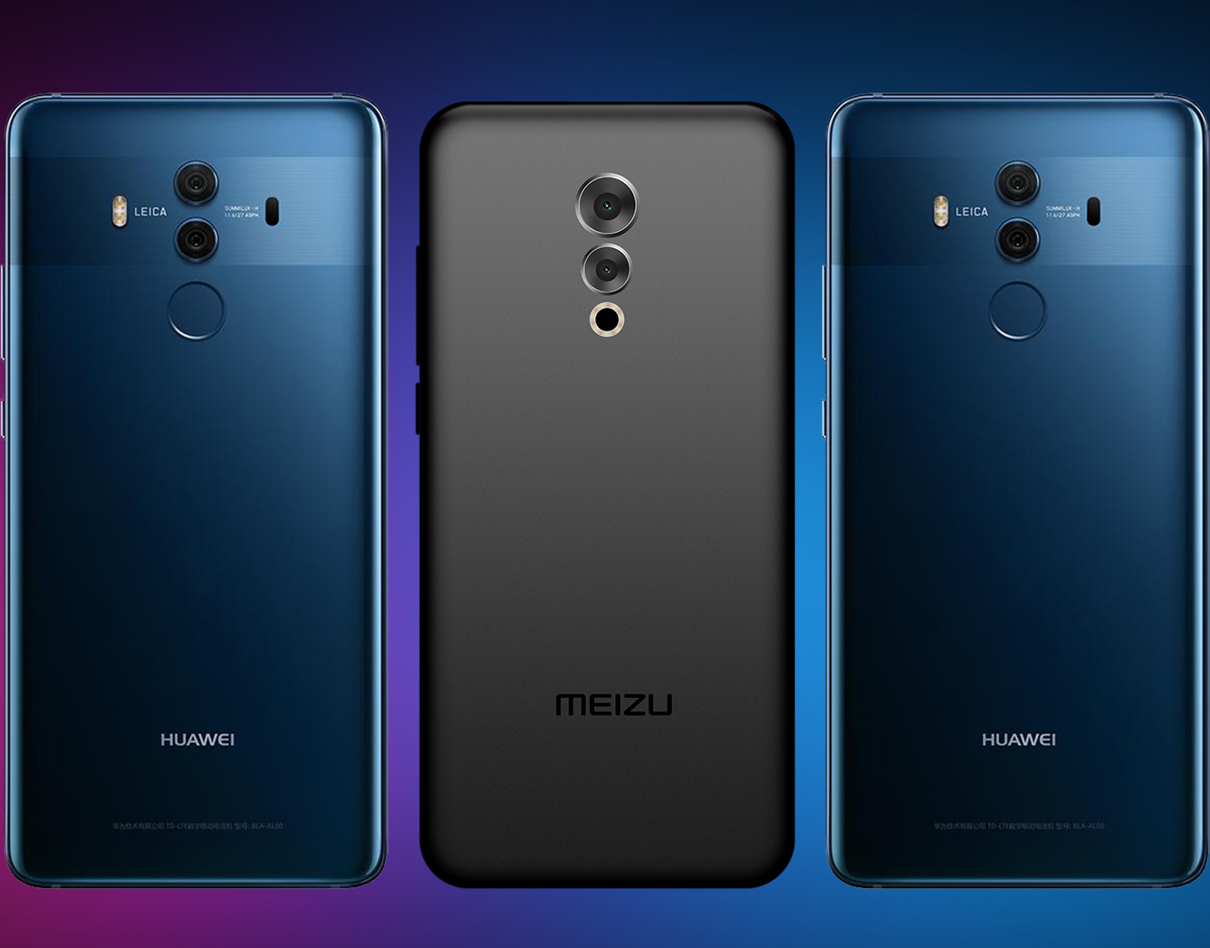 正面指纹概念版魅族16s对比华为mate10