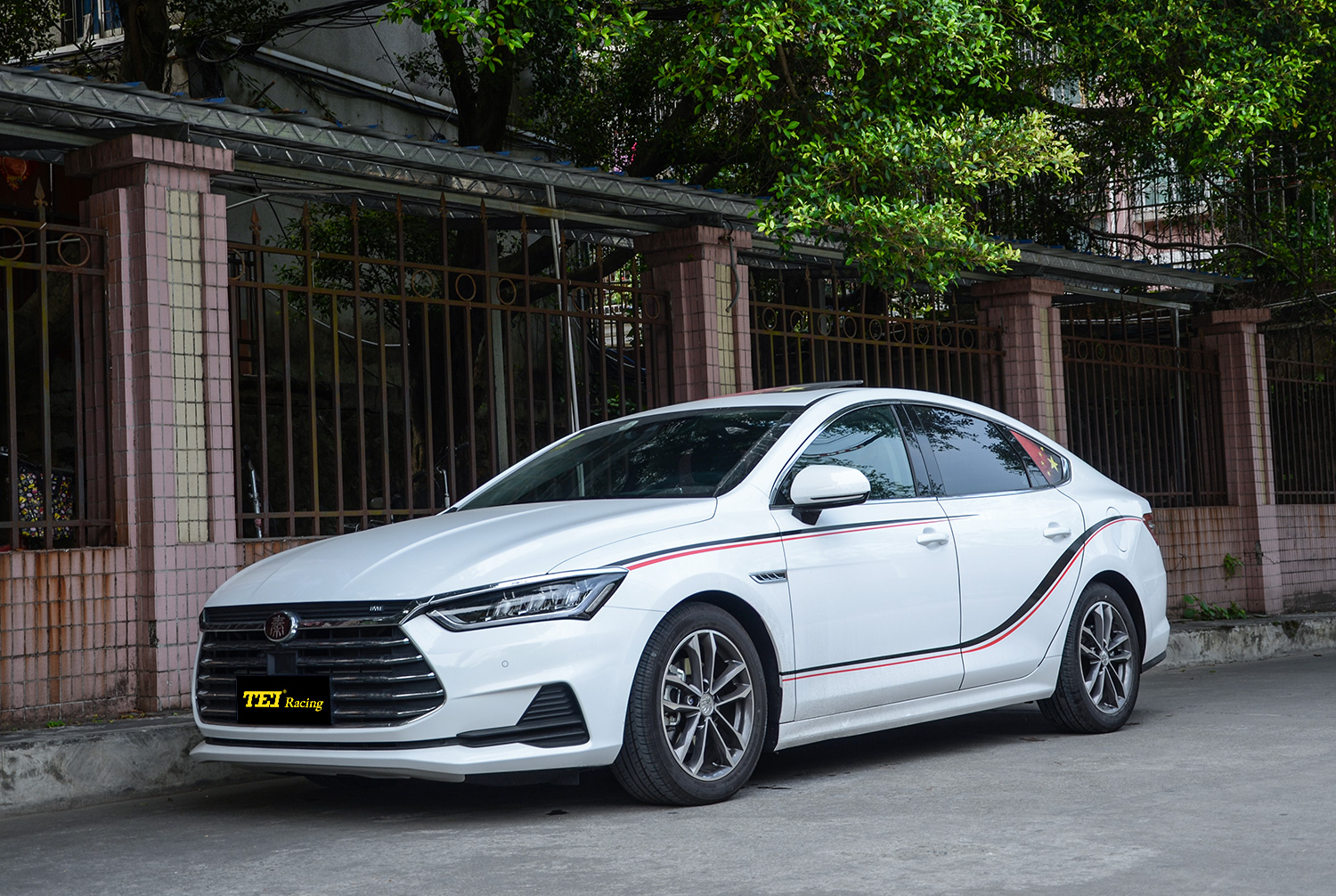 比亚迪秦pro改装德国tei racing高性能运动短弹簧