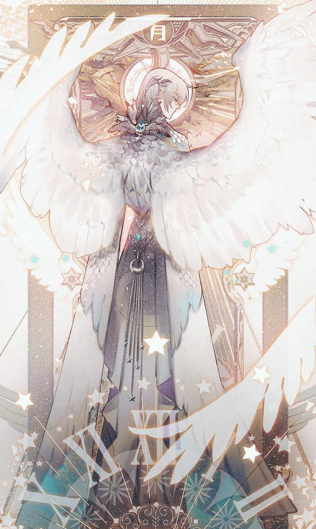 魔卡少女樱人物塔罗牌风格绘图这画风好美