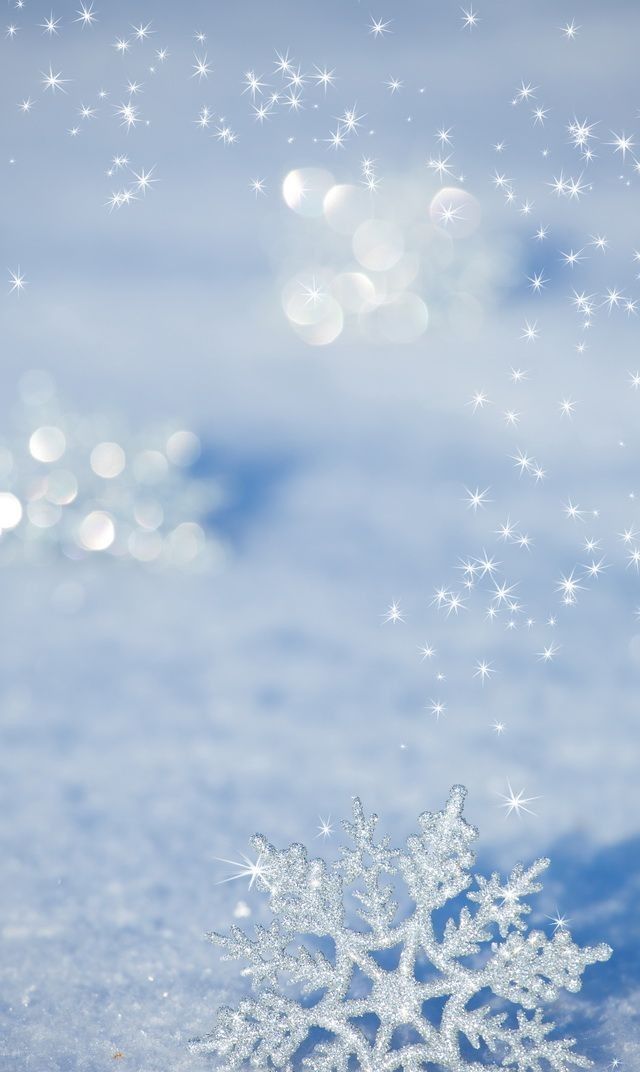 有关雪花的手机壁纸来让手机融入到这冰天雪地的美丽世界吧